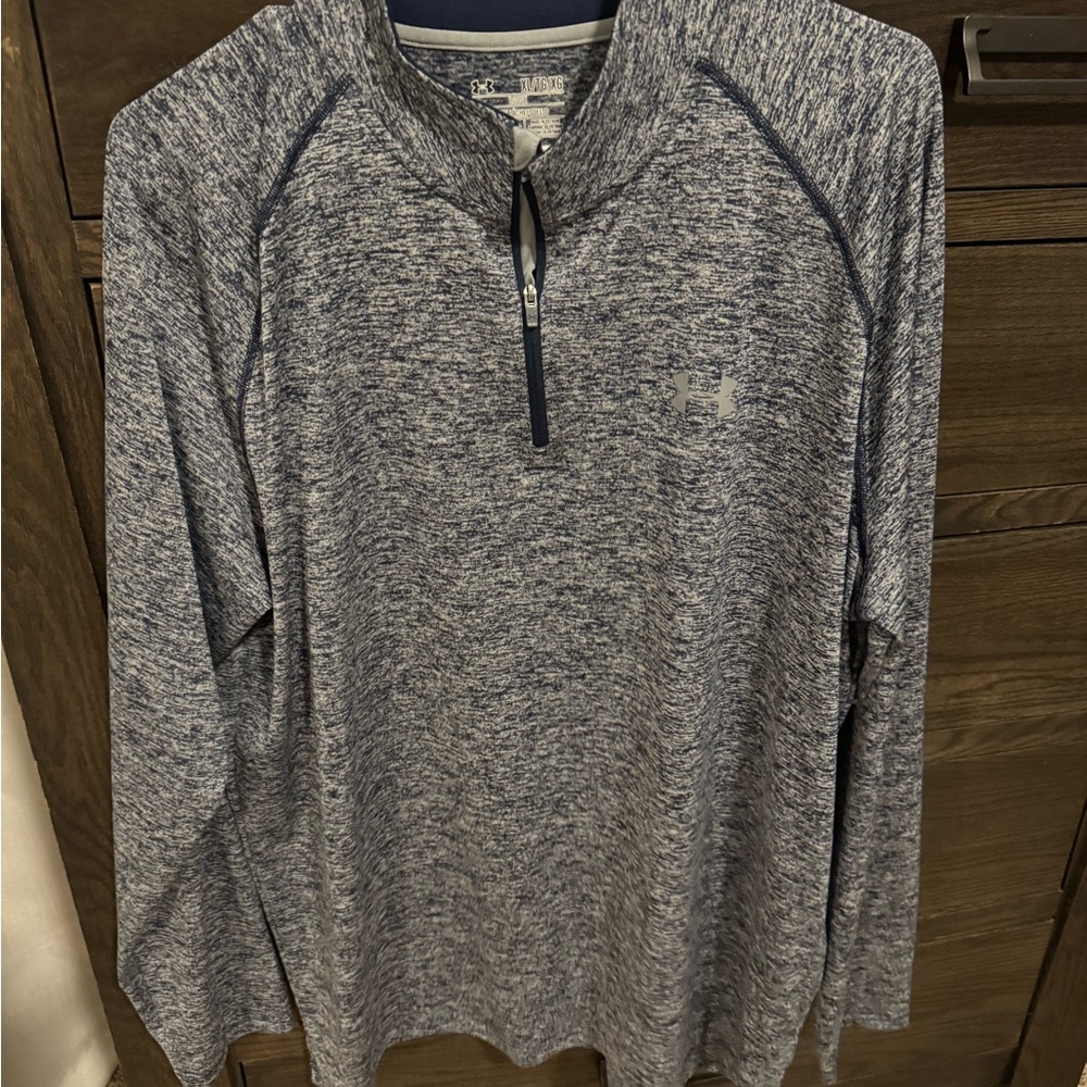Under Armour Navy Blue Quarter-Zip Pullover